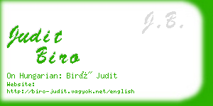 judit biro business card